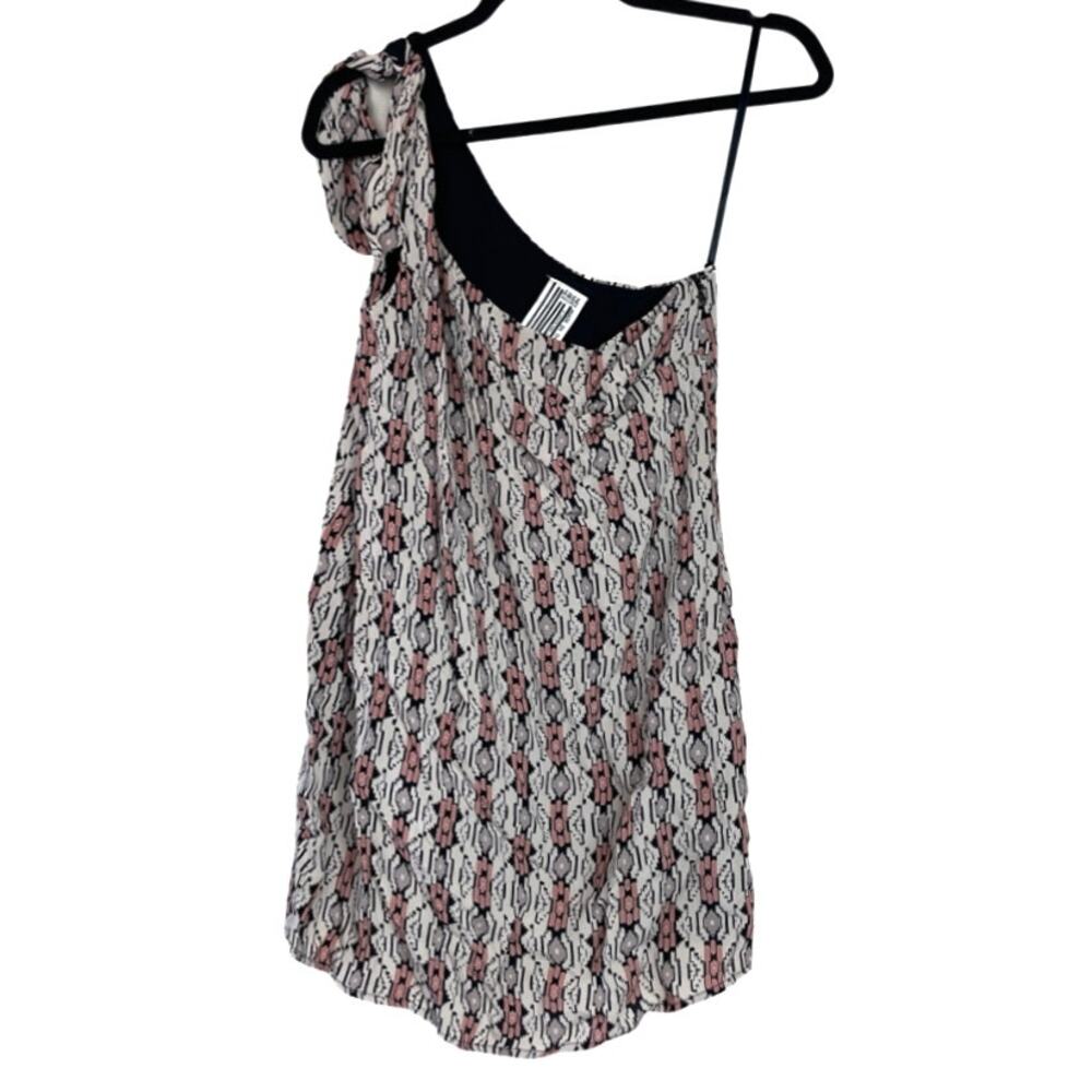 Free People Mini Dress One Shoulder Aztec Print